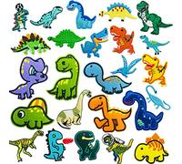 Woohome 25 Pz Patch Sticker Dinosaurio Parches Ropa Termoadhesivos Parches Apliques Apliques Termoadhesivos Parches Decorativos Apliques para DIY Ropa, Mochila, Gorras