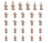 Woohome 26 Pz Muñecas de Madera Peg, Muñeca de Clavija de Madera Champiñón, Regalo para Guardería, Manualidades