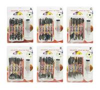 Woohome 3D Jelly Gelatina Herramientas, 60 Pz Jelly Art Tools Arte Conjunto de Torta de la Flor del Acero Inoxidable Agujas, Estilo ABCDEF