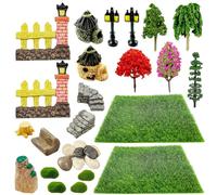 Woohome 45 Pz Miniatura Accesorios de Hadas de Jardín, Acessórios de Jardim Zen, Ornamentos de Jardim para Bricolage Planta Decoração, Jardín de Hadas, Decoración de Oficinas