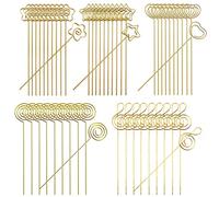 Woohome 50 Pz Foto Memo Clip Portanotas Clips, 5 Formas Soportes para Números de Mesa de Metal Clip de Tarjeta de Nota para Decoración de Mesa de Boda o Fiesta