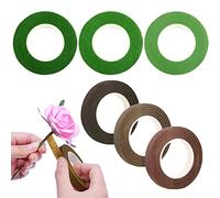 Woohome 6 Rollos Cinta de Ramo Autoadhesiva, Cintas Florales Cinta Floral Autoadhesiva Cintas Para Ramos De Flores Herramientas De Arreglos Florales