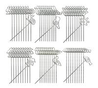 Woohome 60 Pz Tarjeta Memo Clip Soporte Metal Memo Clip, 6 Forma Animal Soportes para Números de Mesa, Foto Clip de Alambre Abrazadera de Soportes