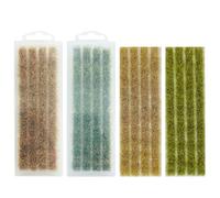 Woohome Campo de Arroz Estático Modelo Arbustos en Miniatura Grass Tufts Juego de Mesa de Arena Mechones de Hierba Wasteland Tuft Modelo de Mechones de Dorado