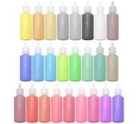 Woohome Juego de Manualidades de Arena, Art Sand Kit, Botellas de Arena de Colores para Decoración de Fiestas, Decoración de Colore, Pintura DIY (25 Colores)