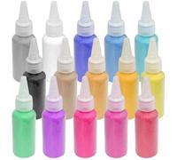 Woohome Juego de Manualidades de Arena, Art Sand Kit, Botellas de Arena de Colores para Decoración de Fiestas, Decoración de Colore, Pintura DIY (15 Color)