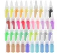 Woohome Juego de Manualidades de Arena, Art Sand Kit, Botellas de Arena de Colores para Decoración de Fiestas, Decoración de Colore, Pintura DIY (40 Color)