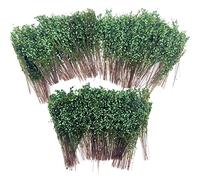 Woohome Modelo de Césped Estático, Ramas de Arbustos en Miniatura, Diseño de Arbustos en Miniatura para El Paisaje del Jardín de Bricolaje, Verde