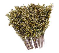 Woohome Modelo de Césped Estático, Ramas de Arbustos en Miniatura, Diseño de Arbustos en Miniatura para El Paisaje del Jardín de Bricolaje, Amarillo Marchito