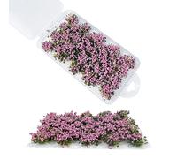 Woohome Static Grass Tuft - Lot de 2 touffes d'herbe statique - Pour Jeux de Table Miniatures - Rose