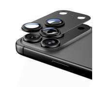 Wookfiss 2 Piezas Protector de Lente de Cámara para iPhone 17 Pro Max, Aleación de Aluminio Protector Camara, Dureza 9H, Anti-Arañazos, Negro