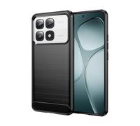 Wookfiss Funda para Xiaomi 14T/ 14T Pro, Fibra de Carbono Carcasa Protectora, Suave TPU Silicona Delgada Anti-Choques Caso Compatible con Xiaomi 14T Pro/Xiaomi 14T