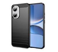 Wookfiss Funda para Xiaomi Poco F7 5G, Fibra de Carbono Carcasa Protectora, Suave TPU Silicona Delgada Anti-Choques Case