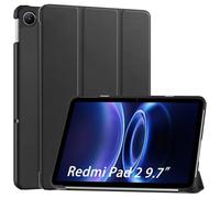 Wookfiss Funda para Xiaomi Redmi Pad 2 9.7", Ultra Slim Ligero Plegable Smart Cover PU Protector Carcasa (Auto Sueño/Estela), Negro