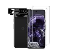 Wookfiss Protector de Pantalla para Google Pixel 8 Alta Definicion 9H Dureza Anti-caída/Anti-rasguños Cristal Templado Vidrio Templado(2)+Cámara Protector(2)