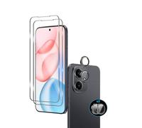 Wookfiss Protector de Pantalla para Honor 400 5G Alta Definicion 9H Dureza Anti-caída/Anti-rasguños Cristal Templado Vidrio Templado(2)+Cámara Protector(1)