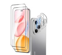 Wookfiss Protector de Pantalla para Honor 400 Pro 5G Alta Definicion 9H Dureza Anti-caída/Anti-rasguños Cristal Templado Vidrio Templado(2)+Cámara Protector(2)