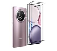 Wookfiss Protector de Pantalla para Honor Magic 7 Lite, 2 Piezas 3D Cristal Templado + 2 Protector de Lente Cámara, Alta Definicion 9H Dureza Anti-rasguños Cristal Templado Vidrio Templado