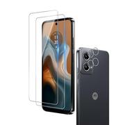 Wookfiss Protector de Pantalla para Motorola Moto G34 5G Alta Definicion 9H Dureza Anti-caída/Anti-rasguños Cristal Templado Vidrio Templado(2)+Cámara Protector(2)