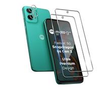 Wookfiss Protector de Pantalla para Motorola Moto G45 5G Alta Definicion 9H Dureza Anti-caída/Anti-rasguños Cristal Templado Vidrio Templado(2)+Cámara Protector(2)