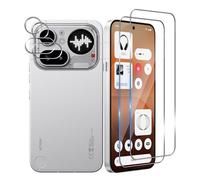 Wookfiss Protector de Pantalla para Nothing Phone (4a) Pro, 2 Piezas Cristal Templado + 2 Piezas Protector de Lente de Cámara, 9H Dureza Ultra Resistente Sin Burbujas Vidrio Templado