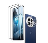 Wookfiss Protector de Pantalla para OnePlus 13, 2 Piezas 3D Cristal Templado + 2 Protector de Lente Cámara, Alta Definicion 9H Dureza Anti-rasguños Cristal Templado Vidrio Templado