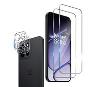 Wookfiss Protector de Pantalla para Oneplus nord 6, 2 Piezas Cristal Templado + 2 Piezas Protector de Lente de Cámara, 9H Dureza Ultra Resistente Sin Burbujas Vidrio Templado
