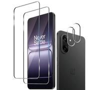 Wookfiss Protector de Pantalla para OnePlus Nord CE 5 5G, 2 Piezas Cristal Templado + 2 Piezas Protector de Lente de Cámara, 9H Dureza Ultra Resistente Sin Burbujas Vidrio Templado