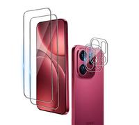 Wookfiss Protector de Pantalla para OPPO find X9 Pro, 2 Piezas Cristal Templado + 2 Piezas Protector de Lente de Cámara, 9H Dureza Ultra Resistente Sin Burbujas Vidrio Templado