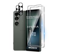 Wookfiss Protector de Pantalla para Sony Xperia 1 VII Alta Definicion 9H Dureza Anti-caída/Anti-rasguños Cristal Templado Vidrio Templado(2)+Cámara Protector(2)