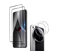 Wookfiss Protector de Pantalla para Xiaomi 15 Ultra Alta Definicion 9H Dureza Anti-caída/Anti-rasguños Cristal Templado 3D Vidrio Templado(2) +Cámara Protector(2)