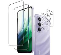 Wookfiss Protector de Pantalla para Xiaomi Redmi 15 4G/5G, 2 Piezas Cristal Templado + 2 Piezas Protector de Lente de Cámara, 9H Dureza Ultra Resistente Sin Burbujas Vidrio Templado