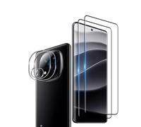 Wookfiss Protector de Pantalla para Xiaomi Redmi Note 14 Pro+/Pro Plus 5G Alta Definicion 9H Dureza Anti-caída/Anti-rasguños Cristal Templado 3D Vidrio Templado(2) +Cámara Protector(2)