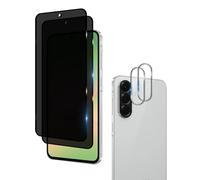 Wookfiss Protector de Pantalla Privacidad para Samsung Galaxy A36 5G/Galaxy A56 5G, 2 Piezas Back Cristal Templado con 2 Piezas Protector de Lente de Cámara,9H Dureza,Anti Espía Vidrio Templao