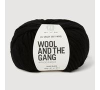 Wool and the Gang Lil' Crazy - Lana sexy, color negro espacial, 100 g, gruesa
