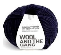 Wool and the Gang Shiny Happy Cotton 55 Azul medianoche