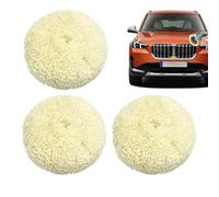 Wool Buffing Pad - 6 pulgadas, 3 piezas Reusable Mark Removal Cutting Discs Natural Wool Polishing Pads for Compound Paint Restoration Automotive Detailing Car Scratch