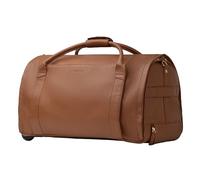 Wool & Oak - Bolsa de lona grande con ruedas NOVA, Arena, Cuero