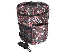 Wool Storage Bag Cylindrical Printed Yarn Holder DIY Hand-Made Knitting Organizer