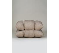 Wool4life Asiento Bala by Amazon, 100% Lana Guirra de Valencia, Edición Limitada, Madrid Design Festival, Inés Sistiaga, Puf de Diseño, Asiento Acolchado, 80 x 65 x 45 cm, Color Beige/Natural