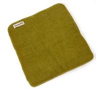 Woolbuddy Almohadilla de aguja: alfombrilla de lana de color oliva para facilitar la aguja, húmeda y manualidades 3D, alternativa de espuma duradera, 10 x 10 x 1.5 pulgadas