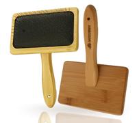 Woolbuddy Wool Carders Carders - Cardadores de mano grandes para lana, 2 herramientas de fieltro de aguja, cepillo para perros, arañas y tejidos, cepillos de tarjetas para lana de fieltro de aguja