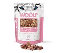 Woolf Snacks, pequeño Sandwich de Pato para Perro 100g. Chuches, premios Naturales para Perro