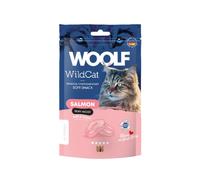 Snacks Semihúmedos para Gatos - Woolf Wildcat - Snack tierno para Gatos (50gr, Salmón)