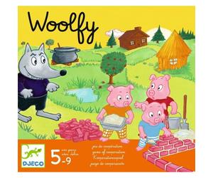 Woolfy - Juego cooperativo El lobo y los tres cerditos - Djeco - Estrategia en equipo para niños desde 5 años