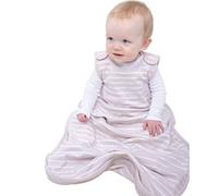 Woolino Saco de Dormir 4 Estaciones - Lo último en lana merina Saco de Dormir con Cremallera Ajustable en Dos Direcciones, de Tamaño Universal para Bebé (2-24 Meses) - Sueño (lila gris)