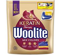 Woolite Mezcla de colores con cápsulas de lavado de queratina para telas de colores, 33 piezas