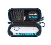 Woollo Funda compatible con Beurer BR 60 Beurer BR 90 Beurer BR 10 Stichheiler portátil dura funda de viaje funda funda [solo bolsa], Negro , NormaleGröße, Práctico