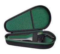 Woollo Funda compatible con bomba de aire eléctrica Bosch, mini compresor EasyPump, portátil, rígida, funda de viaje, funda impermeable para EasyPump negro y verde triángulo (solo bolsa, sin bomba)