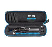 Woollo Funda Compatible con Philips Nariz y Oído recortador de pelo Series 3000 5000 NT3650/16 NT5650/16 Portátil Dura Viaje Case Funda, Negro , monocolor